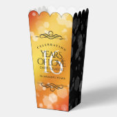 Elegant 16. Hochzeitstag des Goldenen Topaz Geschenkschachtel (Vorderseite)