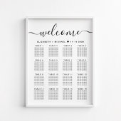 Elegant 16 Tabelle Hochzeitssatteldiagramm Poster