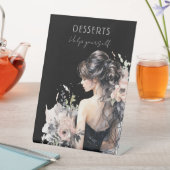 Elegant 18. Geburtstag Dessert Table Pedestal Sign Sockelschild (In Situ)