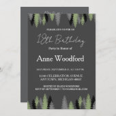 Elegant 18. Geburtstag Einladung (Vorne/Hinten)