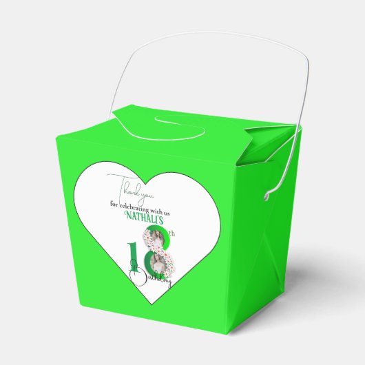 Elegant 18. Geburtstagsfeier Geschenkschachtel (Vorderseite)