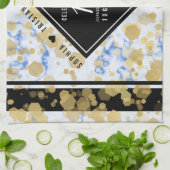 Elegant 18. Porzellan Jubiläum Geschirrtuch (Gefaltet)