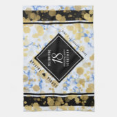 Elegant 18. Porzellan Jubiläum Geschirrtuch (Vertikal)