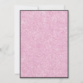 Elegant 18th Birthday Pink Glitter Debut Einladung (Rückseite)