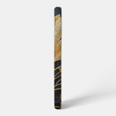 Elegant 1920er Jahre Art Deco Schwarz und Gold Mod Samsung Galaxy Hülle (Linke Seite)