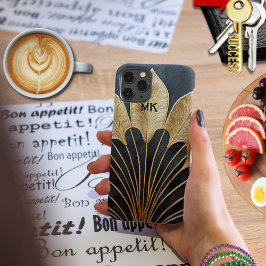 Elegant 1920er Jahre Art Deco Schwarz und Gold Mod Samsung Galaxy Hülle