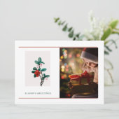 Elegant 1 Foto Weihnachtsfeiertage Weihnachten (Stehend Vorderseite)