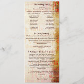 Elegant 1 Korinthians 13 Hochzeitsprogramm Programm (Rückseite)