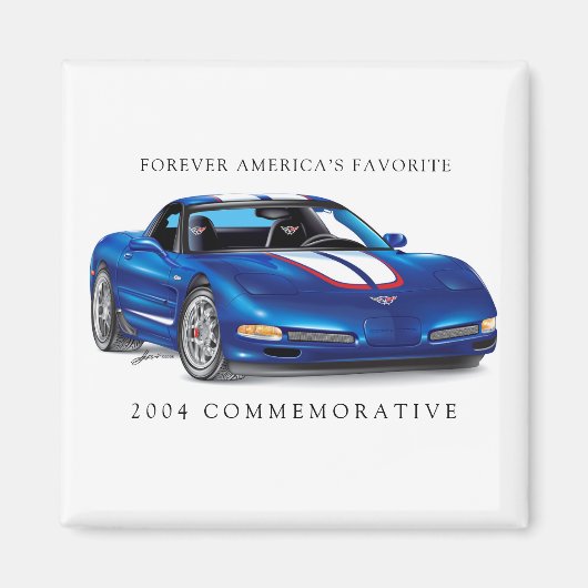 Elegant 2004 Vette Illustration Magnet (Vorne)