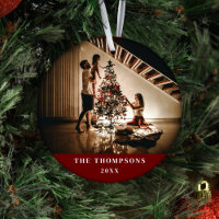 Elegant 2024 Family Foto Minimalistisch Dark Red