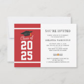 Elegant 2025 Foto Abschluss Einladung (Vorderseite)