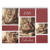 Elegant 2026 Family Photo Calendar  Kalender (Titelbild)