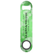 Elegant 20. 38. 55. Emerald Wedding Jubiläum Speed Flaschenöffner (Vorderseite)