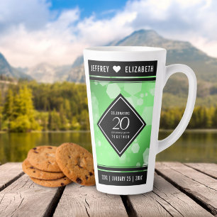 Elegant 20th Emerald Wedding Anniversary Milchtasse