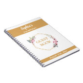 Elegant 21. Geburtstag Party Gästebuch Notizblock (Rechte Seite)