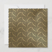 Elegant 21 Gold Script Black 21. Geburtstag Einladung (Rückseite)