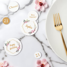 Elegant 21st Birthday Table Confetti Konfetti
