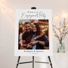Elegant 22x28 Calligrafy Engagement Party-Signatur