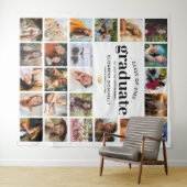 Elegant 24 Foto Collage Abschluss Tapestry Wandteppich (Beispiel (Horizontal))