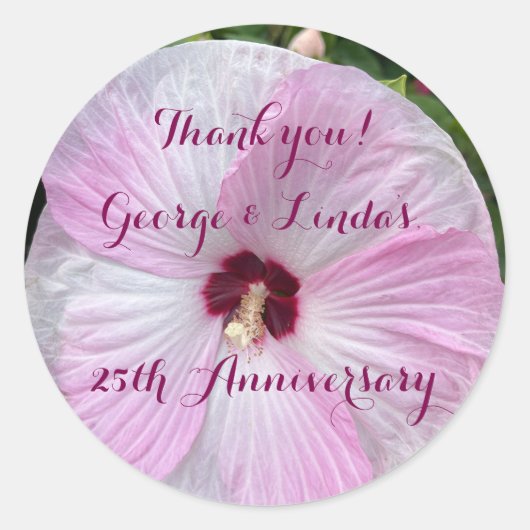 Elegant, 25. Jubiläum, klassischer Aufkleber (Vorderseite)