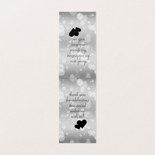 Elegant 25. Silberhochzeit (Innenseite Aufgefaltet)