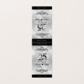 Elegant 25. Silberhochzeit (Außenseite Aufgefaltet)