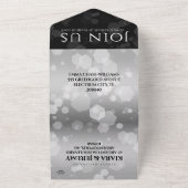 Elegant 25. Silberhochzeit All In One Einladung (Außenbereich)