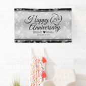 Elegant 25. Silberhochzeit Banner (Insitu)