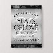 Elegant 25. Silberhochzeit Button (Vorderseite)