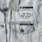 Elegant 25. Silberhochzeit Button (Insitu)