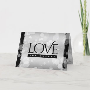 Elegant 25. Silberhochzeit Dankeskarte