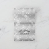 Elegant 25. Silberhochzeit Dankeskarte (Innenseite)