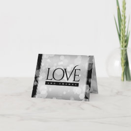 Elegant 25. Silberhochzeit Dankeskarte