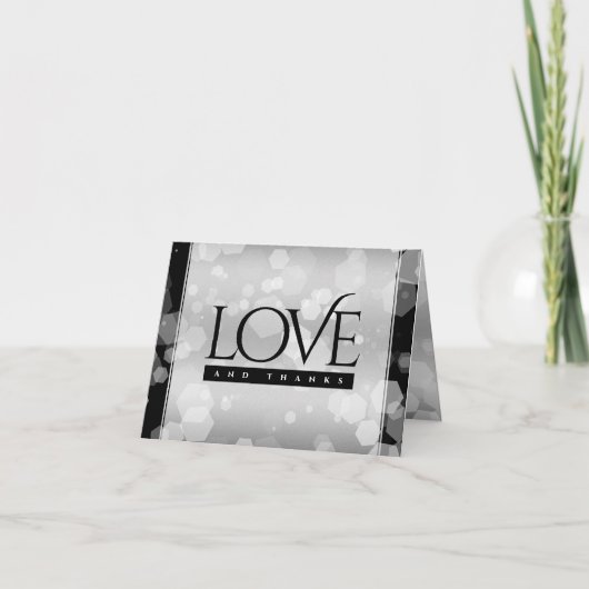 Elegant 25. Silberhochzeit Dankeskarte (Vorderseite)