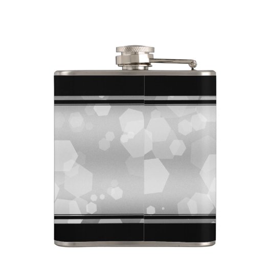 Elegant 25. Silberhochzeit Flachmann (Rückseite)