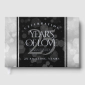 Elegant 25. Silberhochzeit Gästebuch (Vorderseite)
