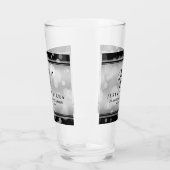 Elegant 25. Silberhochzeit Glas (Links)