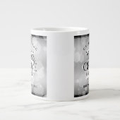Elegant 25. Silberhochzeit Jumbo-Tasse (Vorderseite)