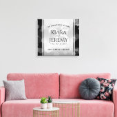 Elegant 25. Silberhochzeit Leinwanddruck (Insitu (Wohnzimmer))