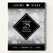 Elegant 25. Silberhochzeit Notizblock (Rückseite)