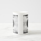 Elegant 25. Silberhochzeit Porzellantasse (Vorderseite)