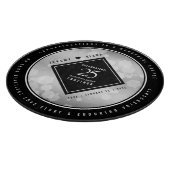 Elegant 25. Silberhochzeit Schneidebrett (Ecke)