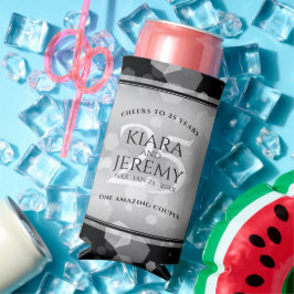 Elegant 25. Silberhochzeit Selters Dosenkühler