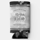 Elegant 25. Silberhochzeit Selters Dosenkühler (Rückseite)