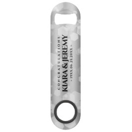 Elegant 25. Silberhochzeit Speed Flaschenöffner