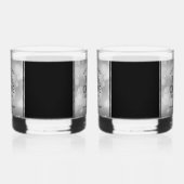 Elegant 25. Silberhochzeit Whiskyglas (Links)