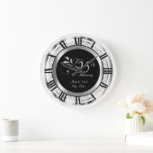 Elegant 25. Silver Diamond Jubiläum Große Wanduhr (Zuhause)