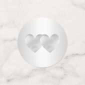 Elegant 25 Silver Wedding Anniversary Konfetti (Klein Vorderseite)