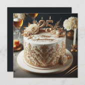 ELEGANT 25. WEDDING JAVERSARY (Vorne/Hinten)