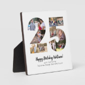 Elegant 25-Zahlen Foto Collage Custom Gruß Fotoplatte (Vorderseite)